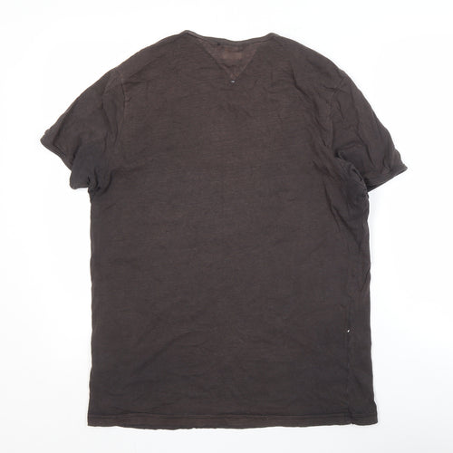 Hilfiger Denim Men's Black Classic T-Shirt, L