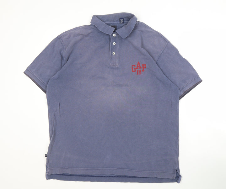 GAP Men's Blue Polo Shirt, Size L, Cotton, Casual Wear
