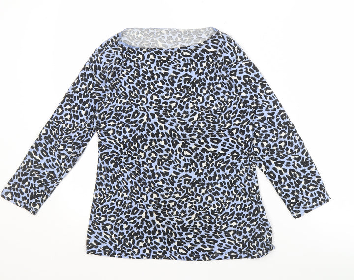 Marks and Spencer Women's Blue Animal Print Top