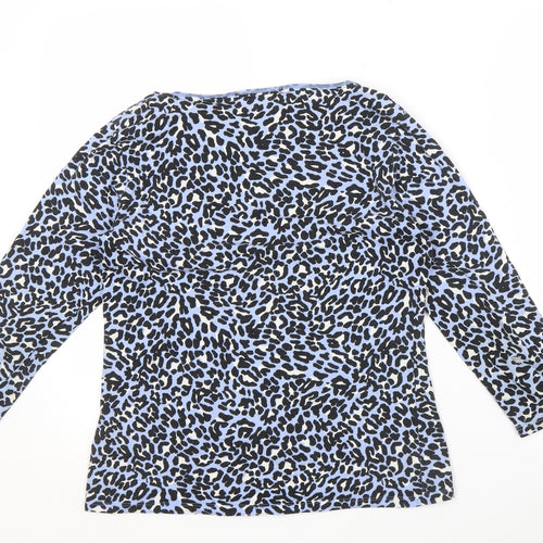 Marks and Spencer Women's Blue Animal Print Top