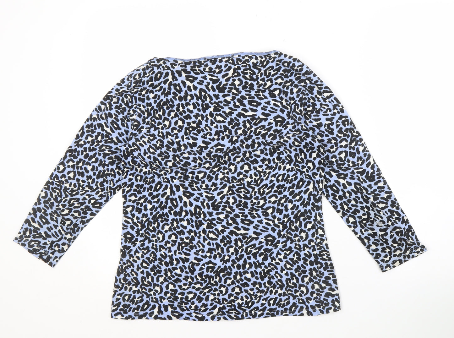 Marks and Spencer Women's Blue Animal Print Top