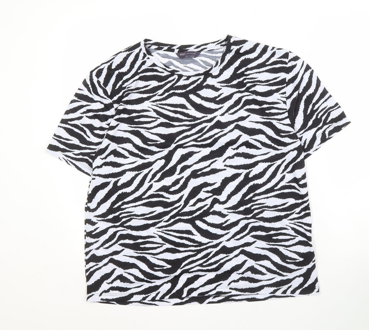 Marks & Spencer Women's Zebra Print T-Shirt Size 12