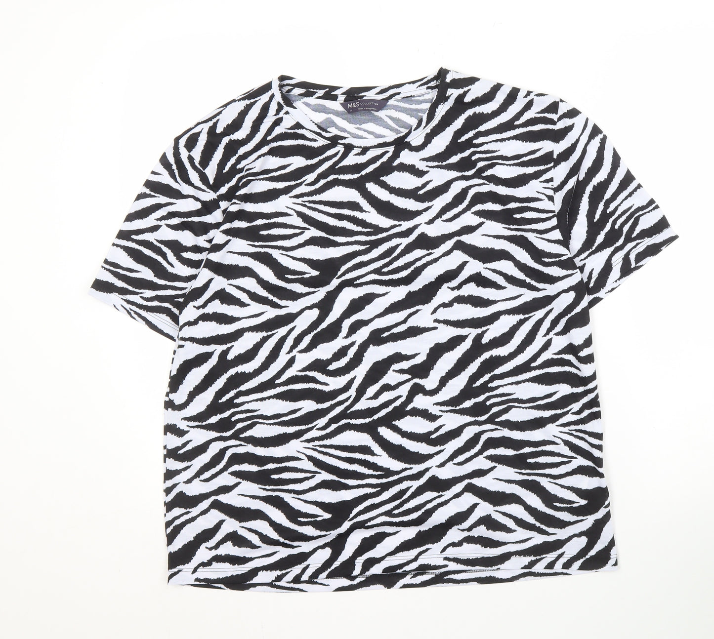 Marks & Spencer Women's Zebra Print T-Shirt Size 12