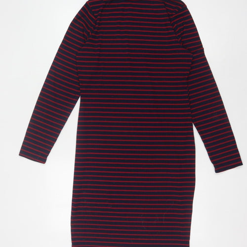 Brave Soul Women's Multicoloured Striped Shift Dress M