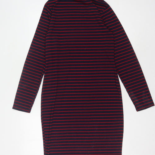 Brave Soul Women's Multicoloured Striped Shift Dress M
