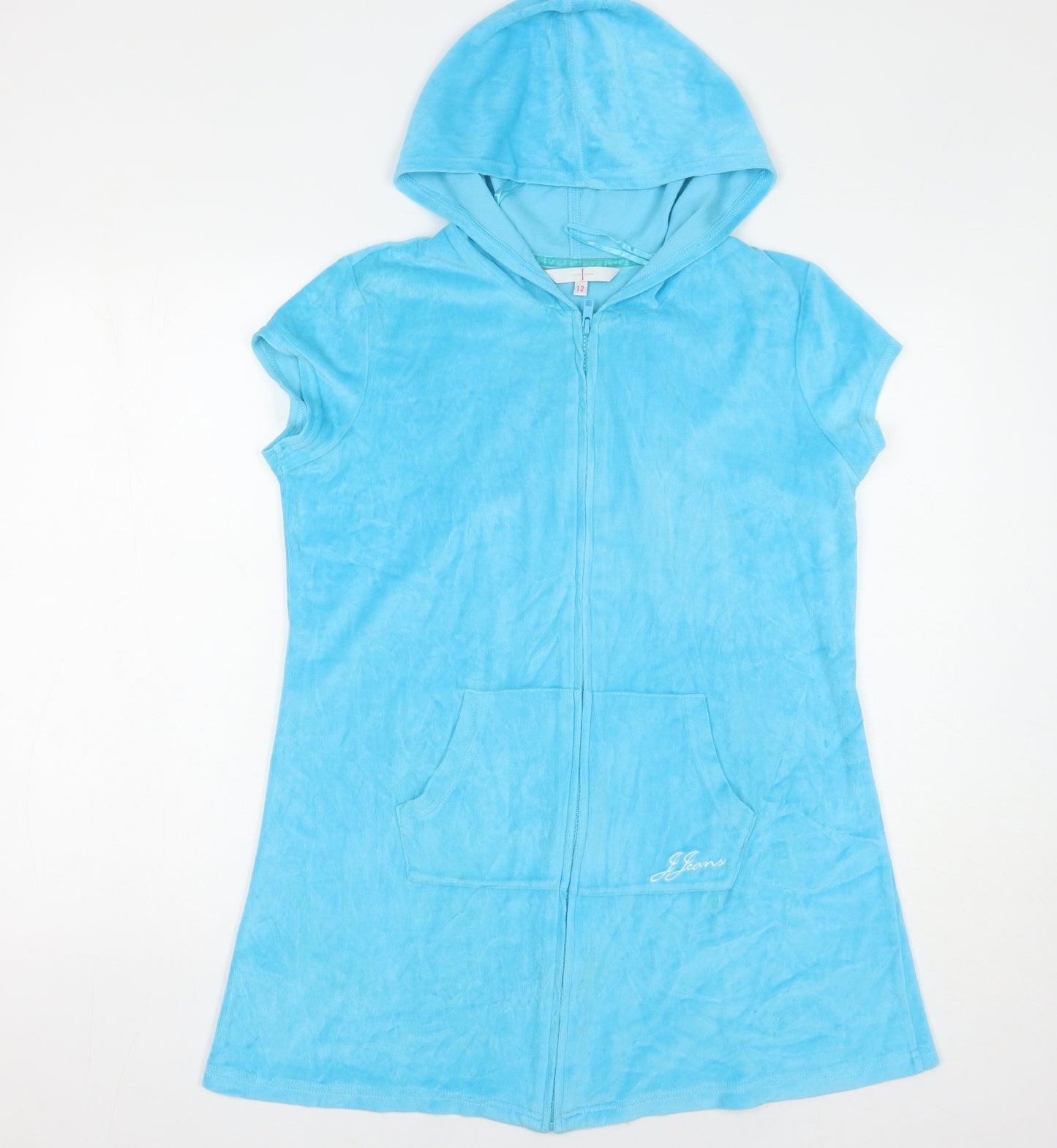 Jasper Conran Women's Blue Full Zip Hoodie Size 12