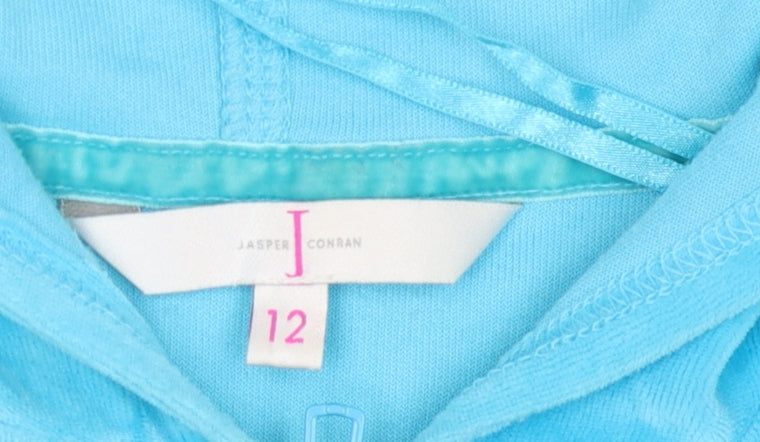 Jasper Conran Women's Blue Full Zip Hoodie Size 12