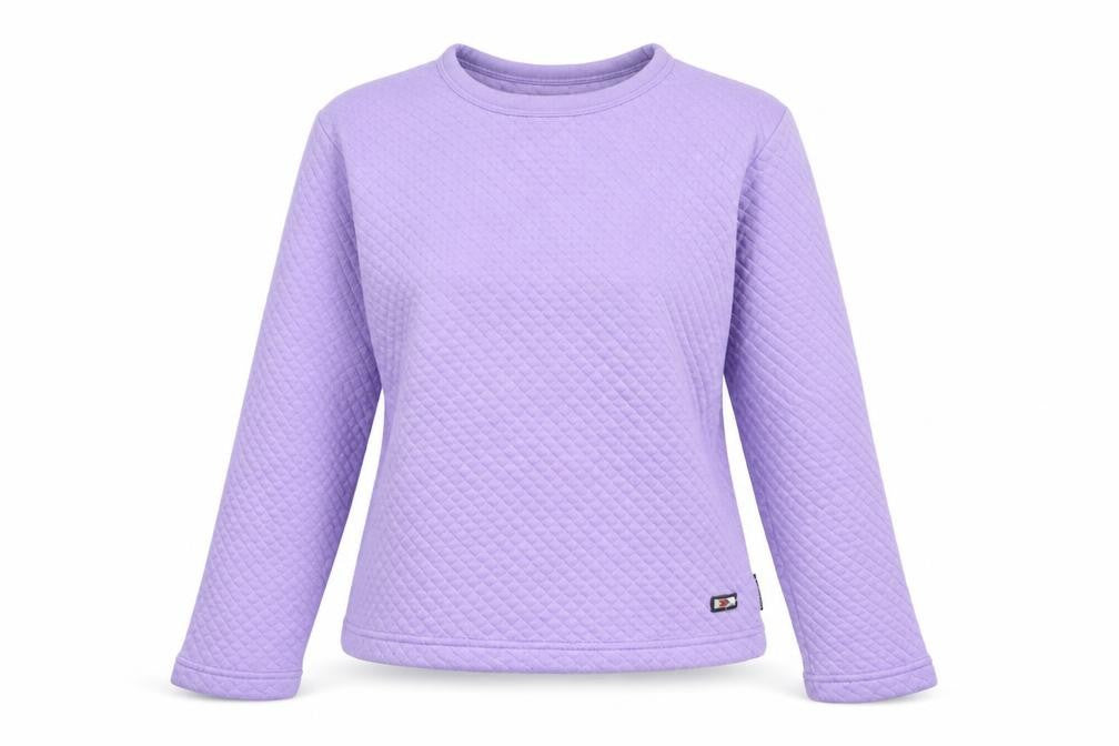 Front view of Trespass Women's Purple Pullover Sweatshirt L