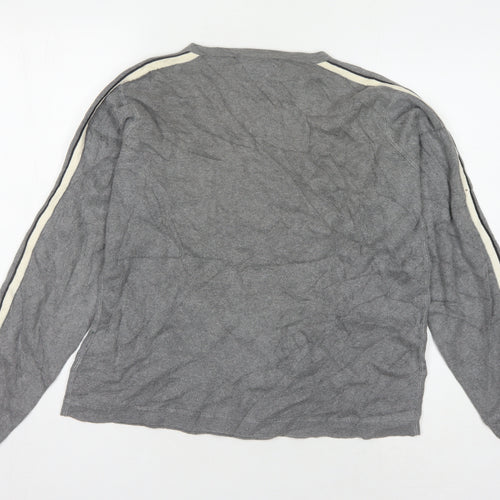 Tommy Hilfiger Men's Grey Jumper M Logo Casual