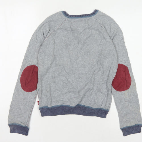 Levi's Boys Grey Pullover Jumper 14 Years, Graphic Print