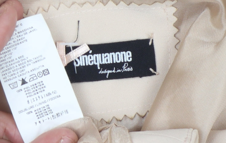 Sinequanone Beige Women's Jacket Size 12 Polyester