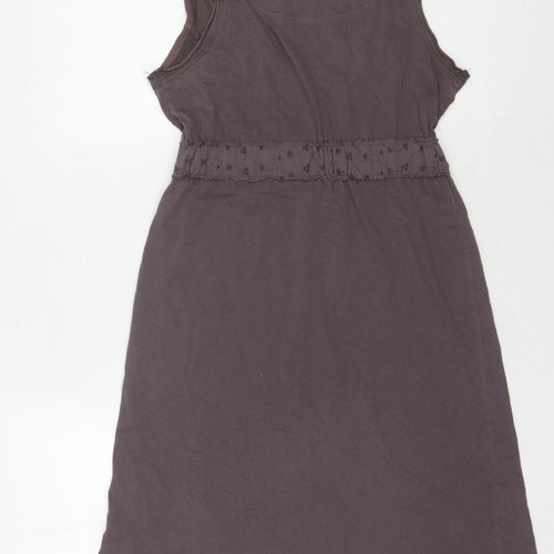 Fat Face Women's Brown A-Line Sleeveless Dress Size 10