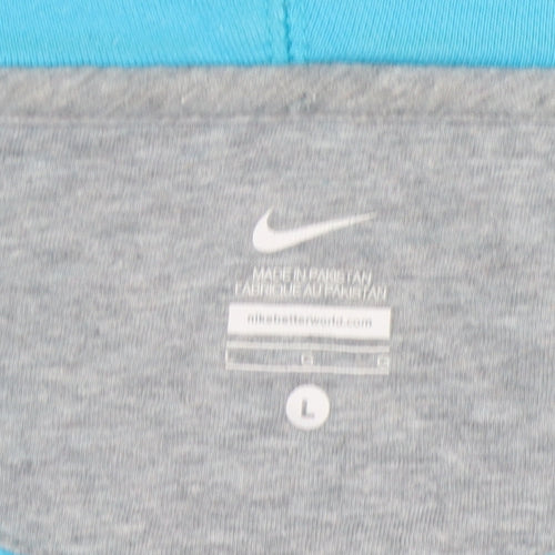 Nike Women's Blue Full Zip Hoodie L