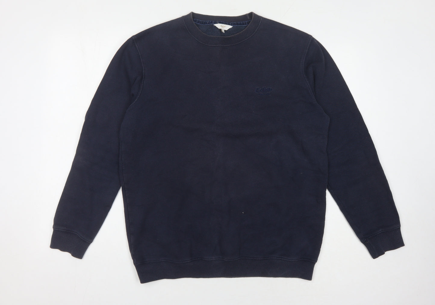 Cotton Traders Men's Blue Medium Crew Neck Sweatshirt