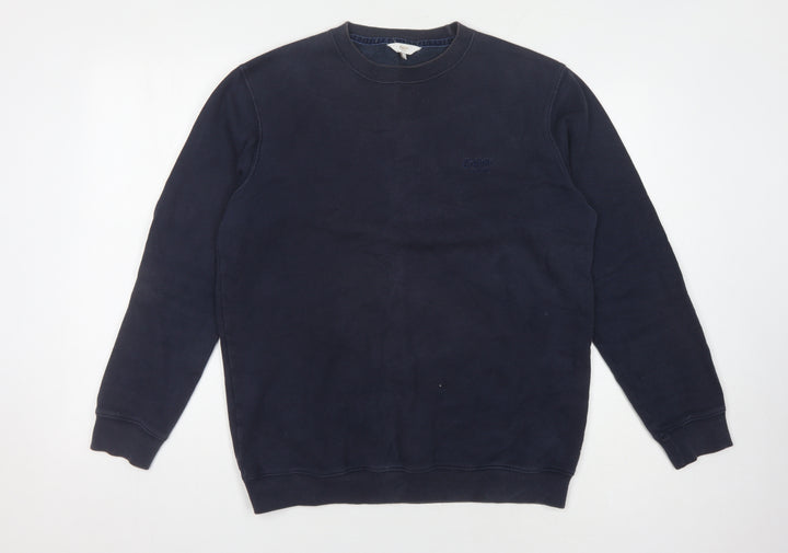 Cotton Traders Men's Blue Medium Crew Neck Sweatshirt
