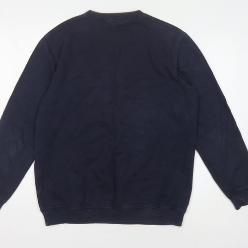 Cotton Traders Men's Blue Medium Crew Neck Sweatshirt