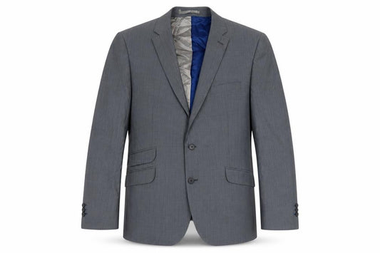 Front view of Jeff Banks Men's Grey Regular Blazer - 44 Chest