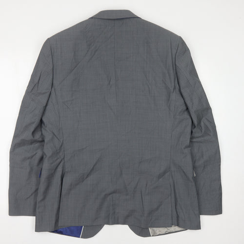 Jeff Banks Men's Grey Regular Blazer - 44 Chest