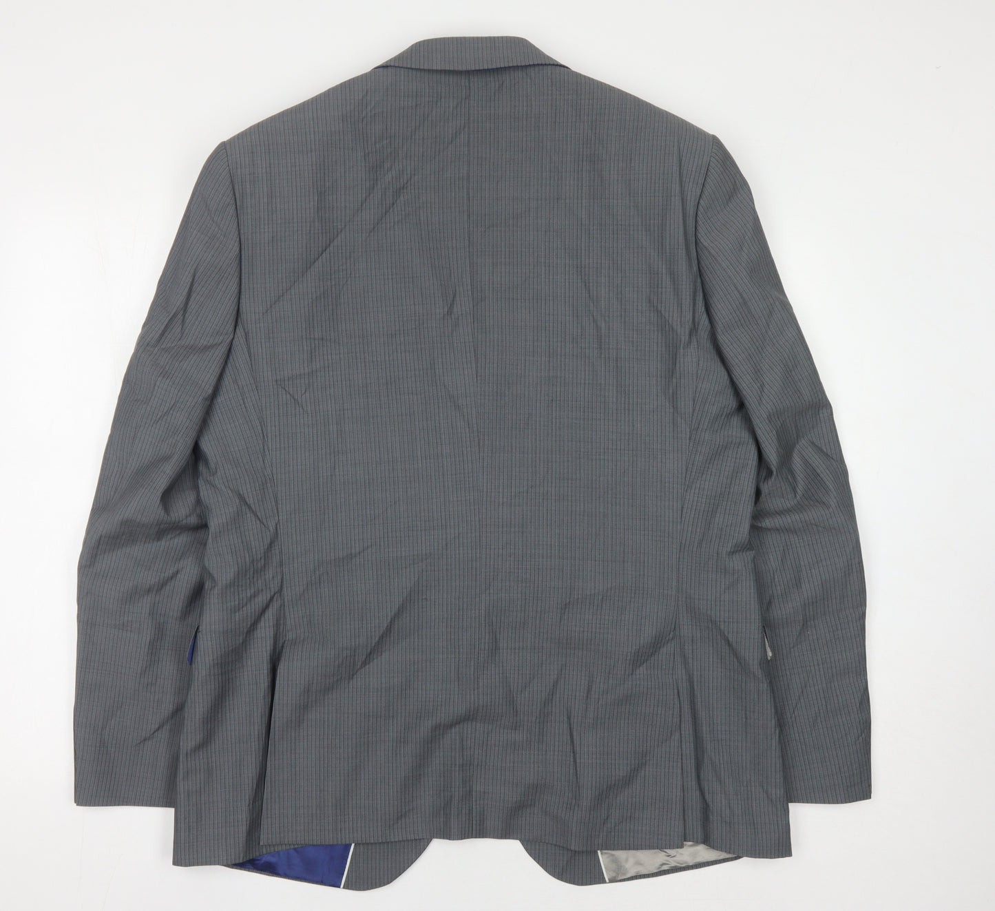 Jeff Banks Men's Grey Regular Blazer - 44 Chest