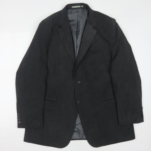 The Savile Row Company Men's Black 44 Regular Fit Jacket