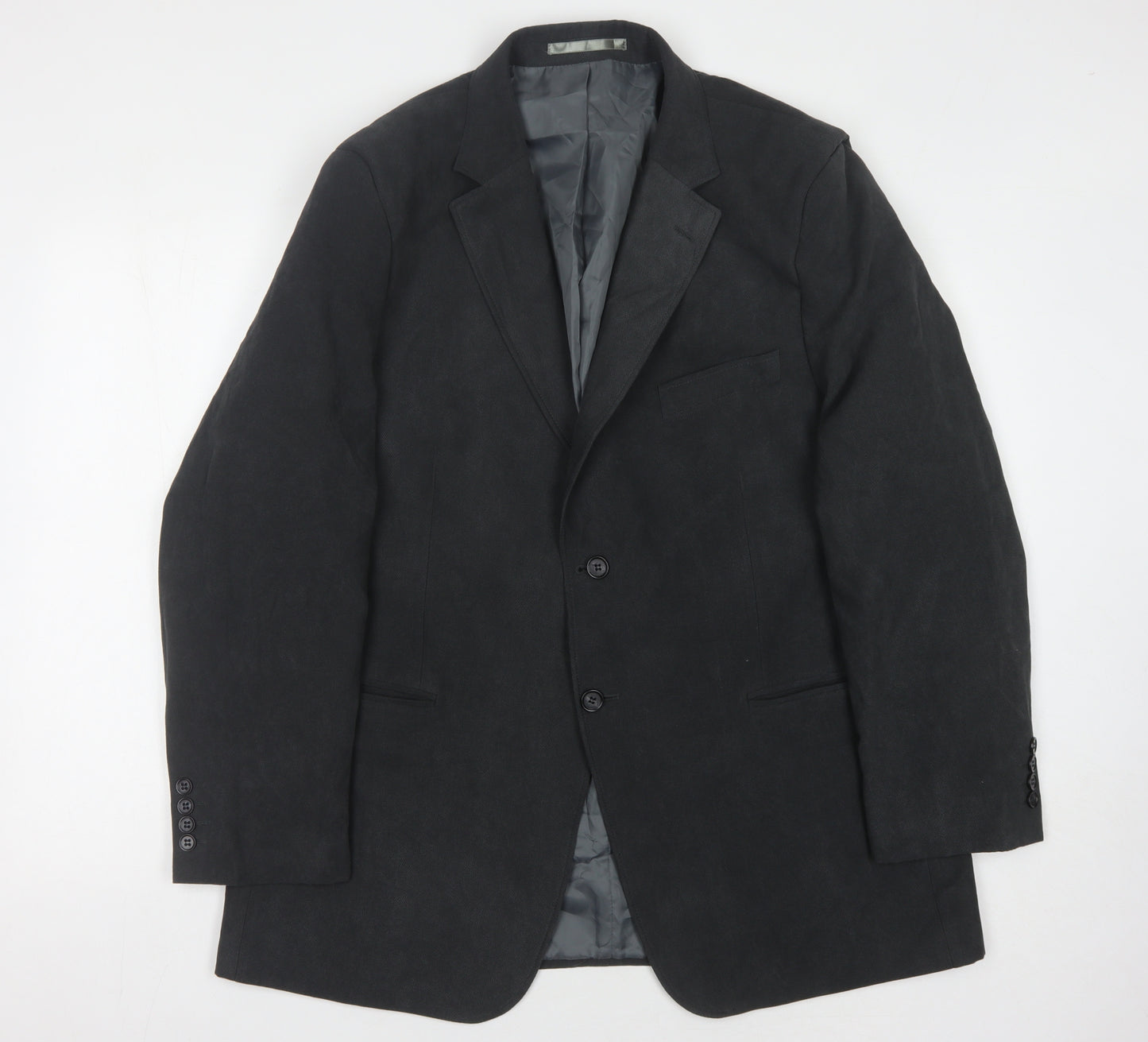 The Savile Row Company Men's Black 44 Regular Fit Jacket