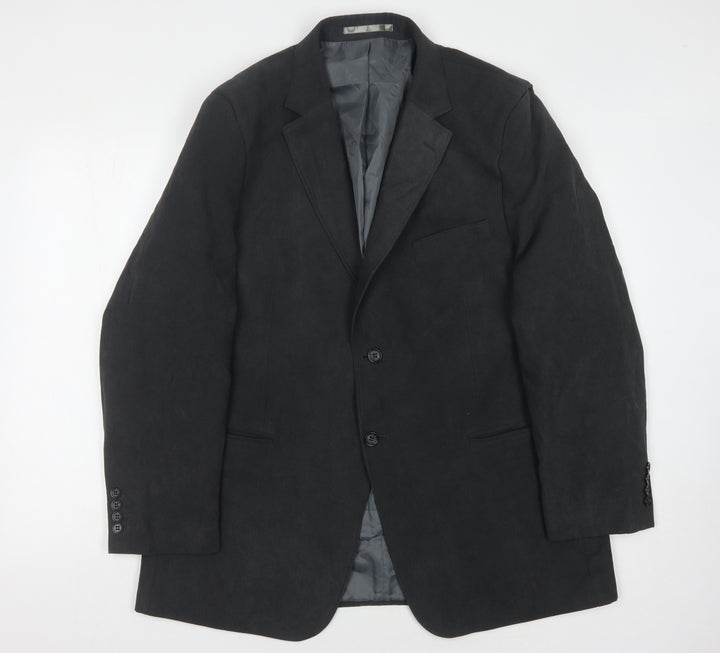 The Savile Row Company Men's Black 44 Regular Fit Jacket