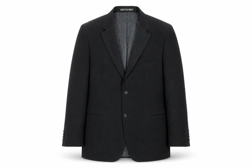 Front view of The Savile Row Company Men's Black 44 Regular Fit Jacket