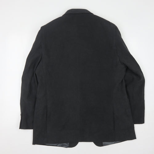The Savile Row Company Men's Black 44 Regular Fit Jacket