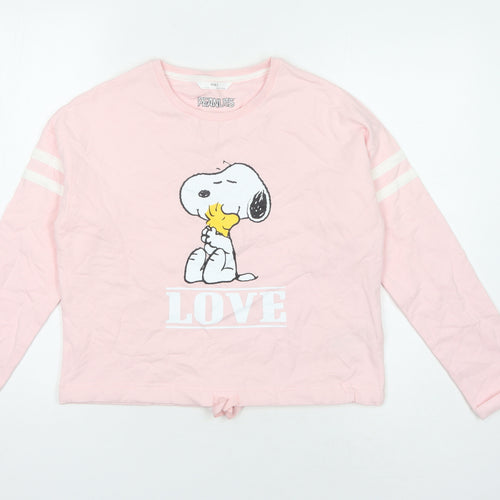 Marks and Spencer Girls' Pink Peanuts Sweatshirt 11-12 Years