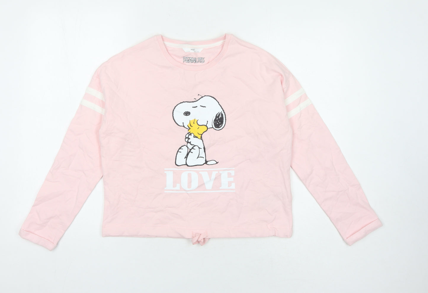 Marks and Spencer Girls' Pink Peanuts Sweatshirt 11-12 Years