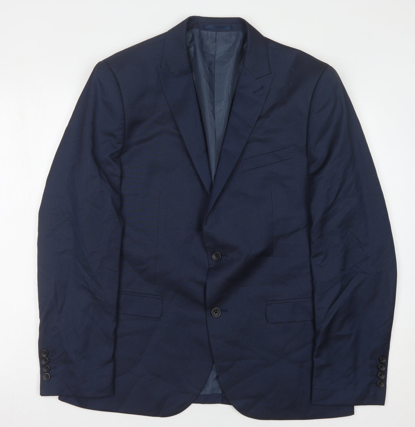 Next Men's Blue Regular Blazer, Size 44R Formal Wear