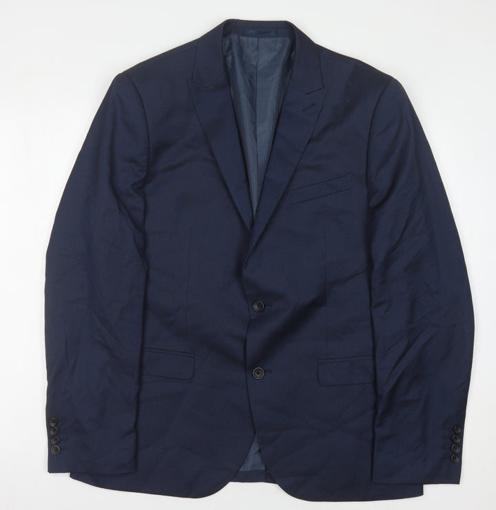 Next Men's Blue Regular Blazer, Size 44R Formal Wear