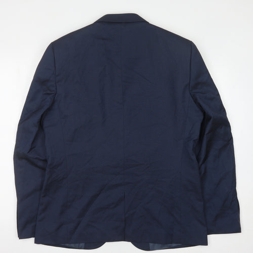Next Men's Blue Regular Blazer, Size 44R Formal Wear