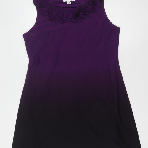Ronni Nicole Women's Purple Sleeveless Dress Size 18