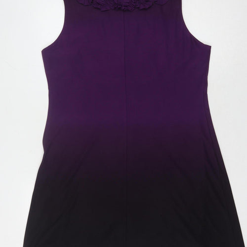 Ronni Nicole Women's Purple Sleeveless Dress Size 18