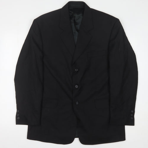 Daniel James Men's Black Regular Fit Suit Jacket 40R