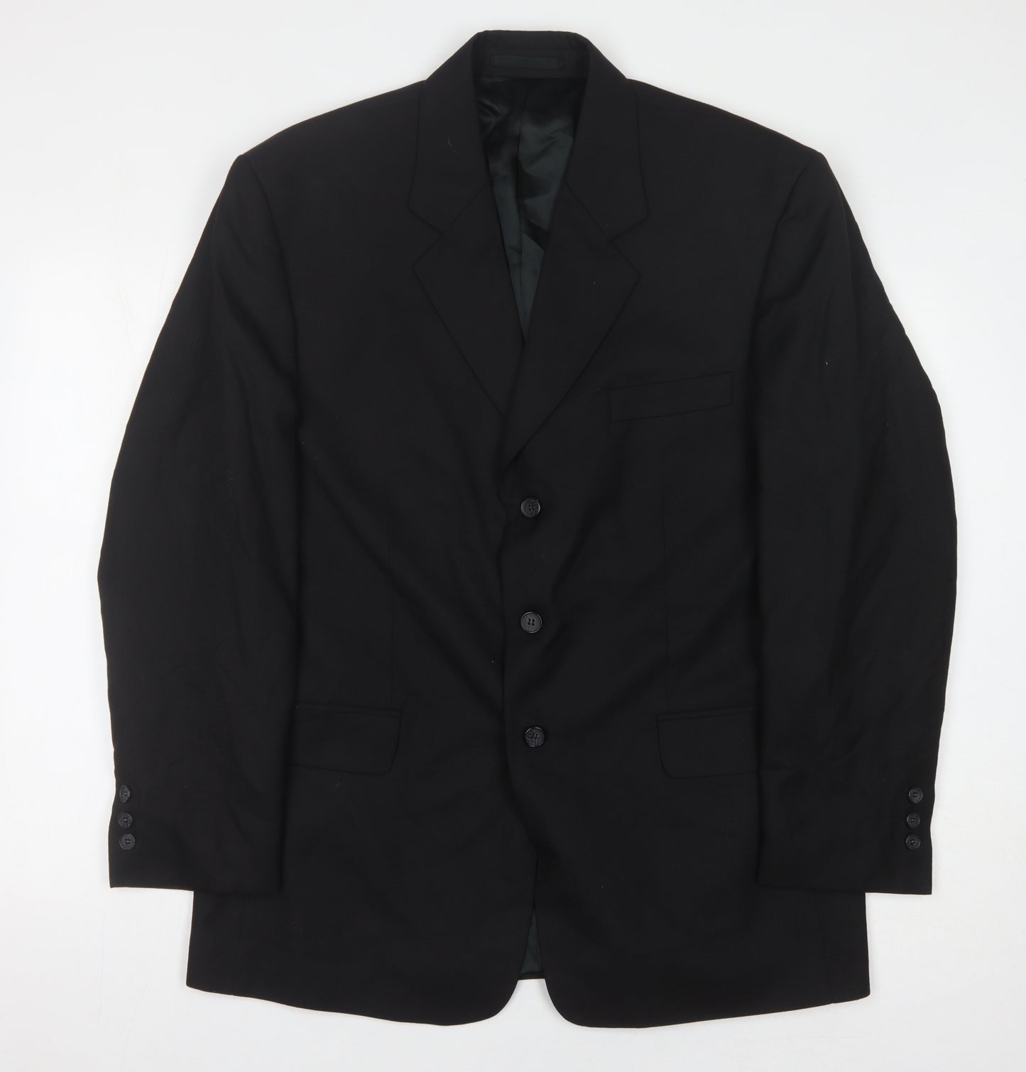 Daniel James Men's Black Regular Fit Suit Jacket 40R