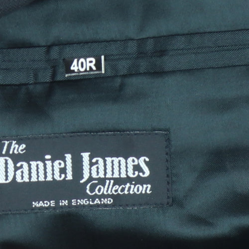 Daniel James Men's Black Regular Fit Suit Jacket 40R