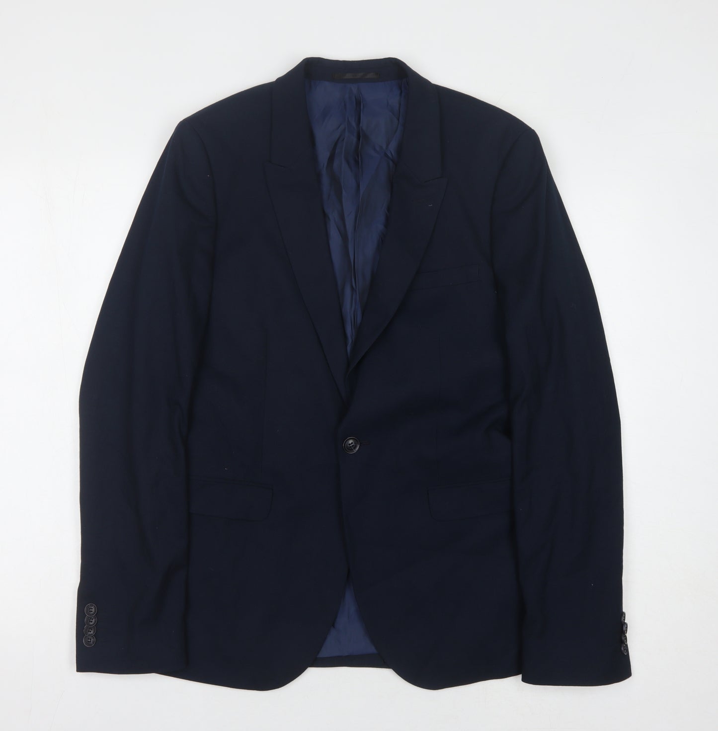 Topman Men's Blue Blazer, 38 Chest, Formal Jacket