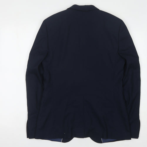 Topman Men's Blue Blazer, 38 Chest, Formal Jacket