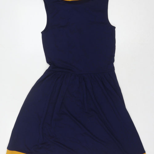 Oasis Women's Blue Sleeveless Dress XS