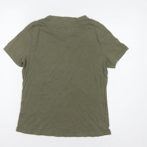 Animal Women's Green Basic Crew Neck T-Shirt Size 8