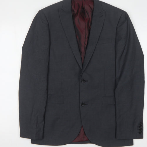 Next Men's Grey Suit Jacket, 38 Long, Formal