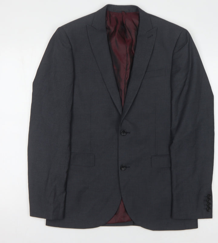 Next Men's Grey Suit Jacket, 38 Long, Formal