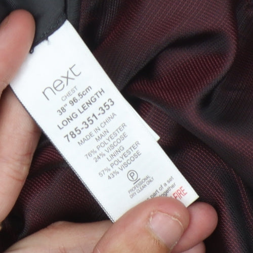 Next Men's Grey Suit Jacket, 38 Long, Formal