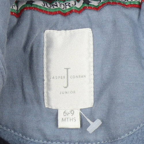 Jasper Conran Blue Unisex Baby Pea Coat 6-9 Months Hooded
