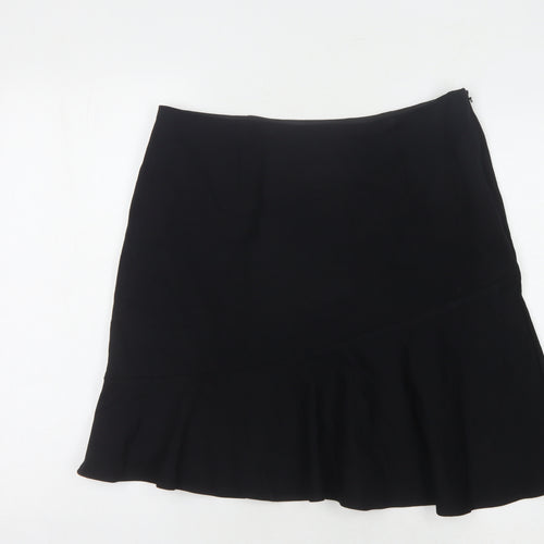 Marks and Spencer Women's Black Trumpet Skirt, Size 14