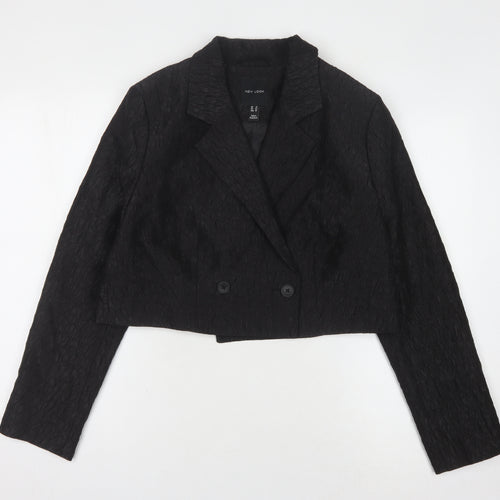 New Look Women's Black Cropped Blazer UK 14