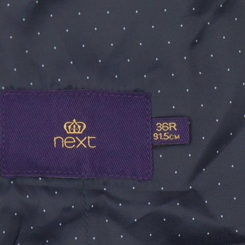 Next Men's Blue Suit Waistcoat, Size 36, Wool Blend