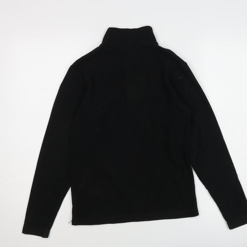 Odeix Boys Black Fleece Quarter Zip Sweatshirt 11-12 Years